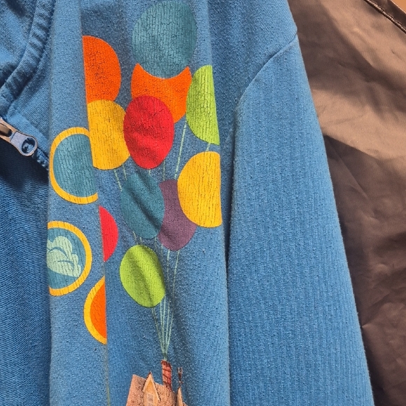 Loot Crate Blue Hoodie with Colorful Balloon Print - Picture 4 of 9